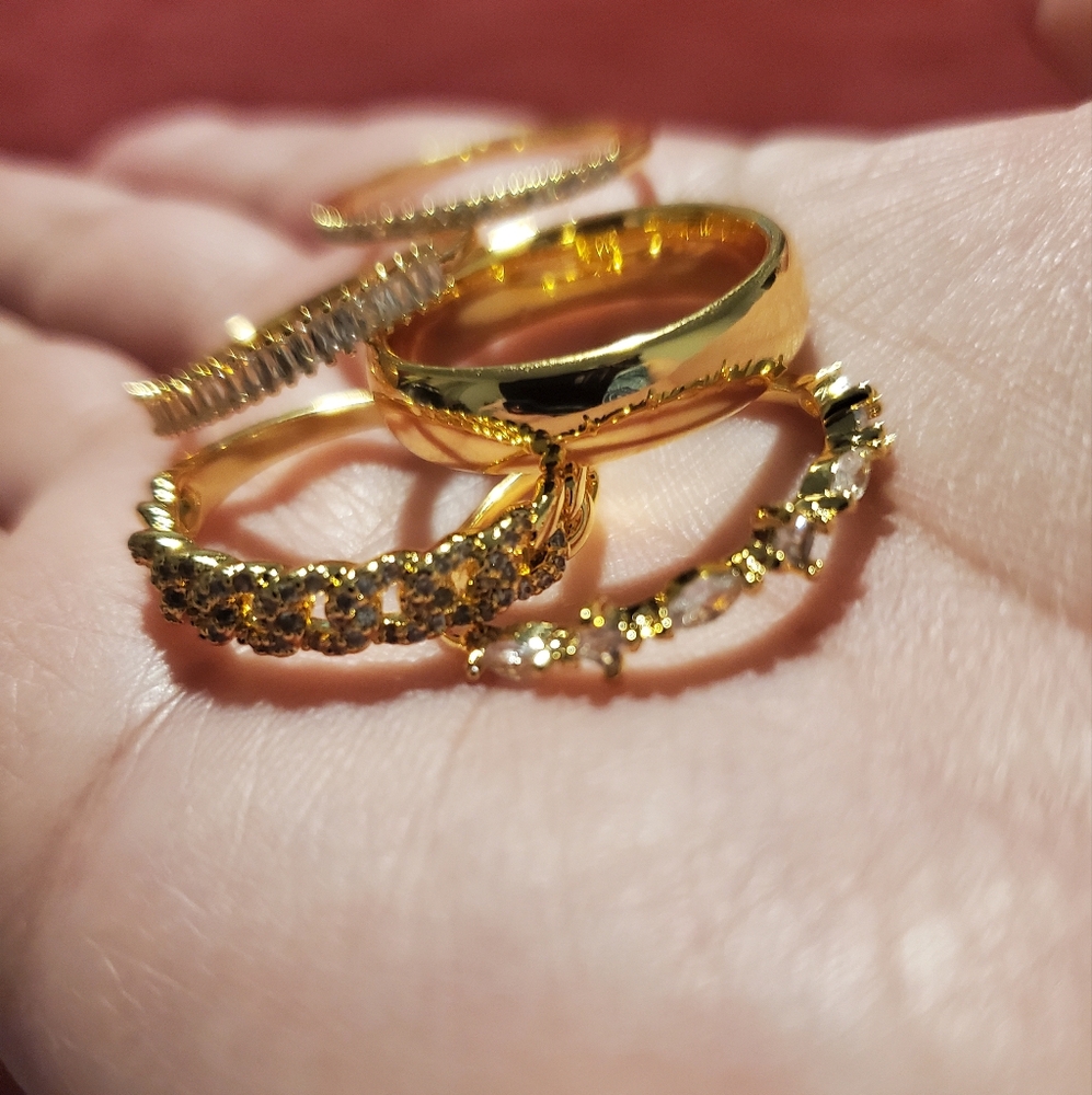 Stacking Band Rings 5PC - Picture 8 of 15